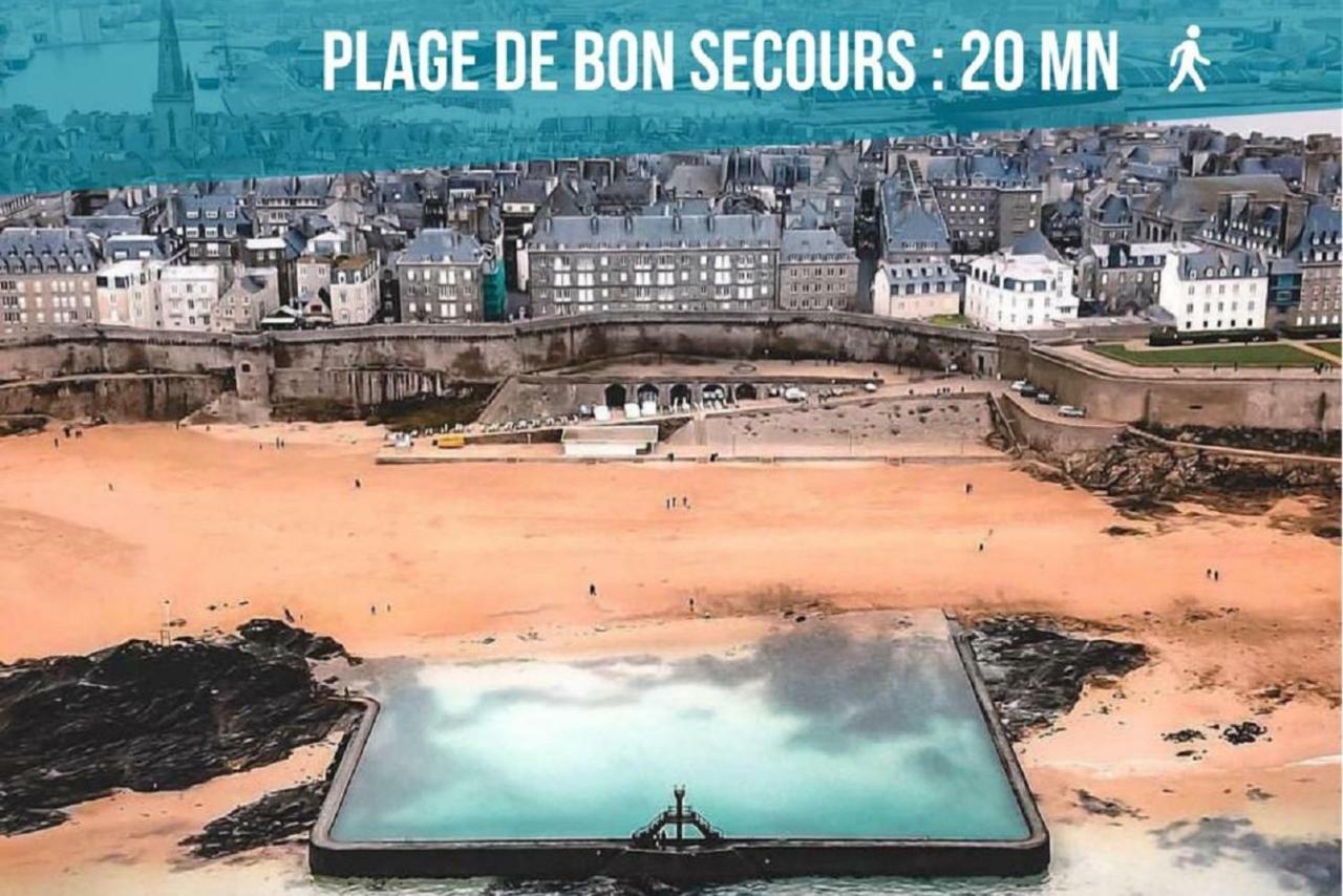 Logement Entier Saint Malo Vue Mer, Proche Ferry, Commerces Et Plage Solidor 50 M Ngoại thất bức ảnh