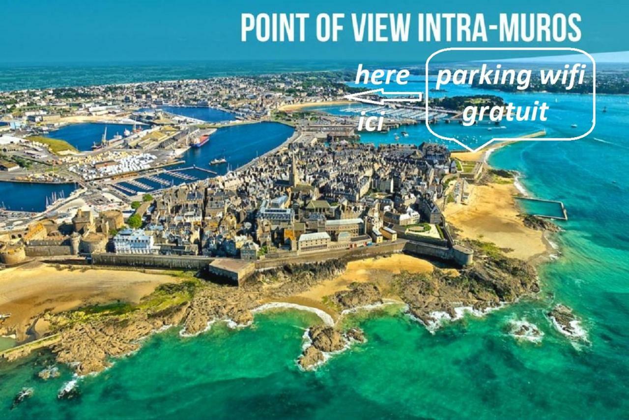 Logement Entier Saint Malo Vue Mer, Proche Ferry, Commerces Et Plage Solidor 50 M Ngoại thất bức ảnh