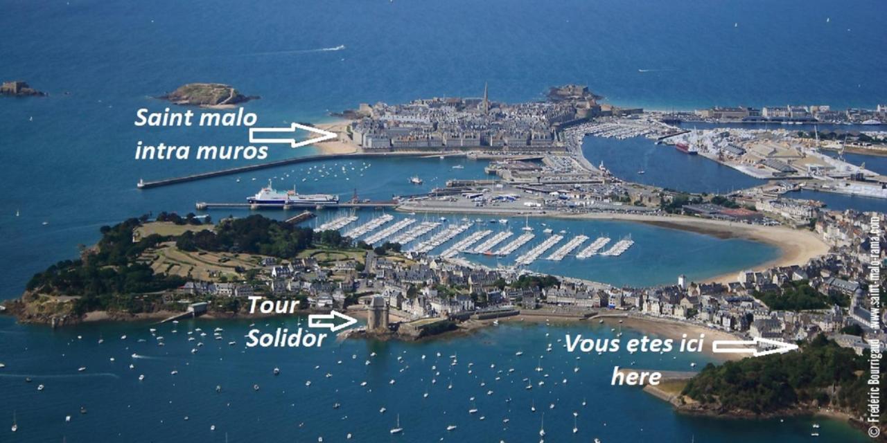 Logement Entier Saint Malo Vue Mer, Proche Ferry, Commerces Et Plage Solidor 50 M Ngoại thất bức ảnh